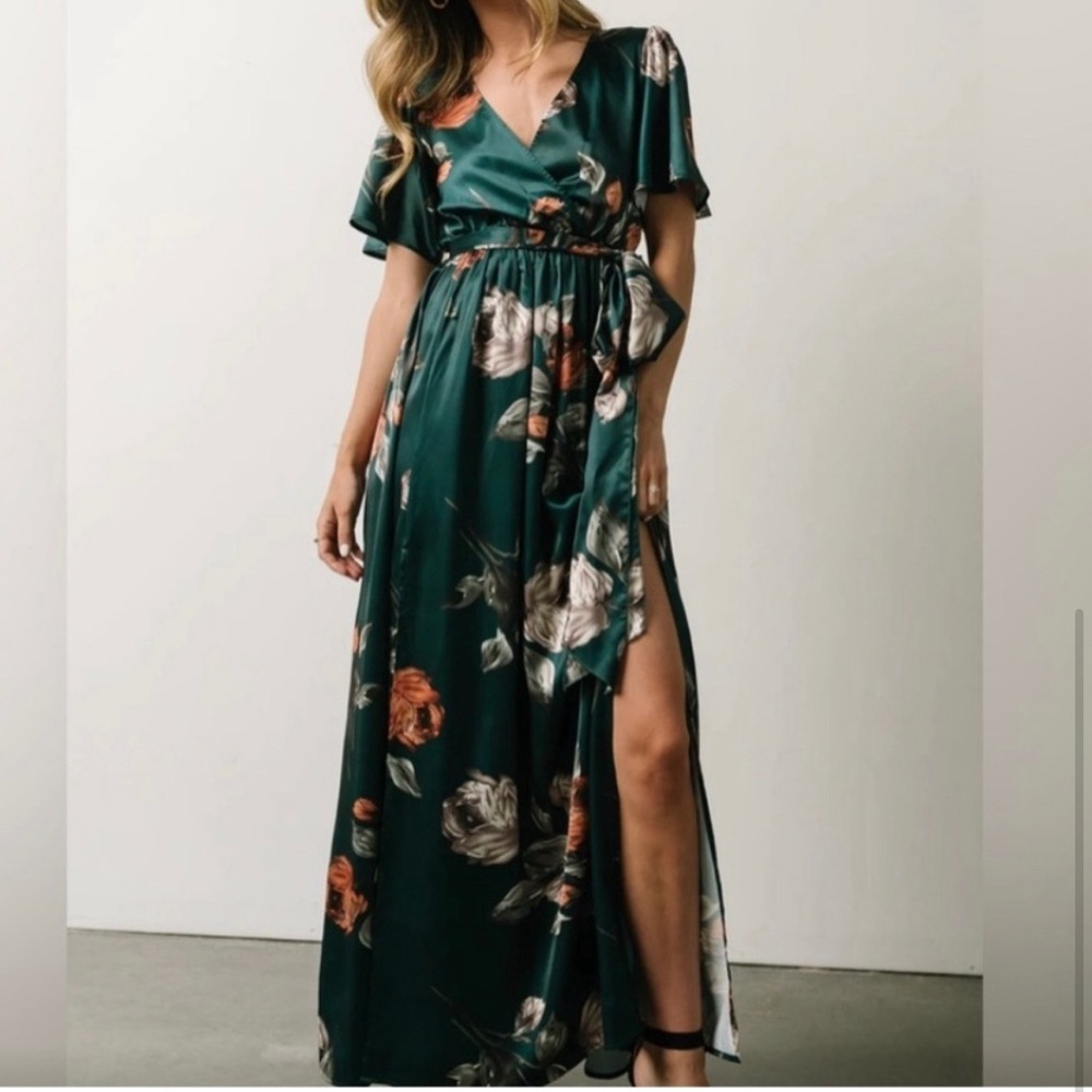 Baltic Born Sicily Maxi Dress Deep Topaz Floral Medium